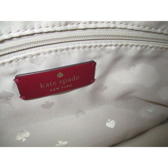 *kate spade New York Pink Canvas Crossbody Shoulder Bag w Matching Coin Purse - Picture 5 of 7